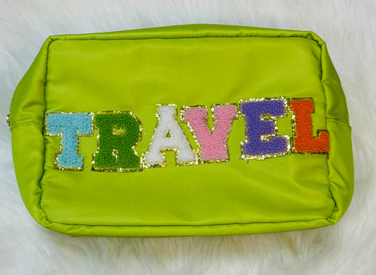 Chenille Letter Large Travel Bag