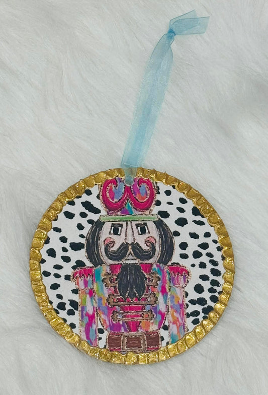 Round Nutcracker Ornament