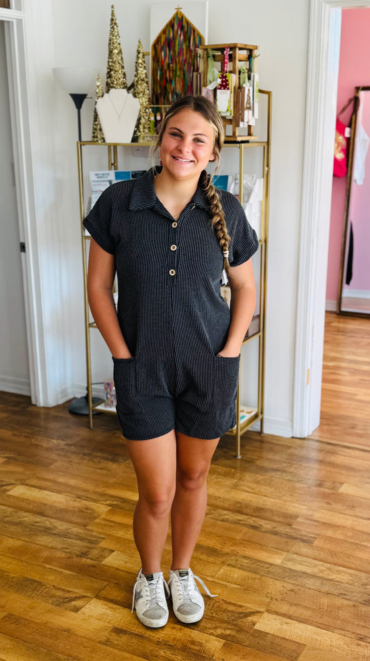 Ribbed Winter Romper