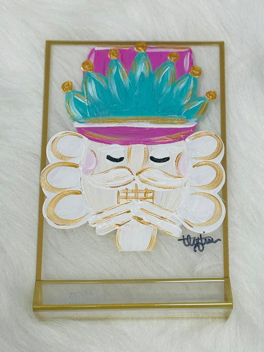 Hand Painted Nutcracker on Acrylic