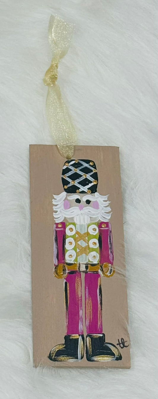 Thin Hand Painted Nutcracker Ornament