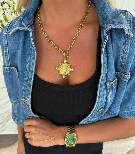 Pearl Coin Necklace
